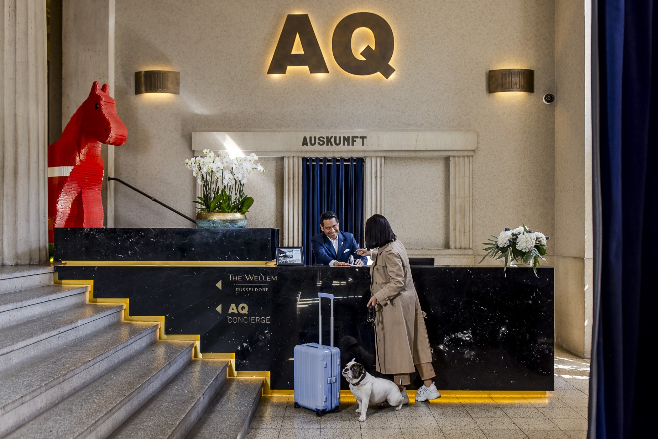 Empfang im THE WELLEM Hotel im Andreas Quartier in Düssledorf