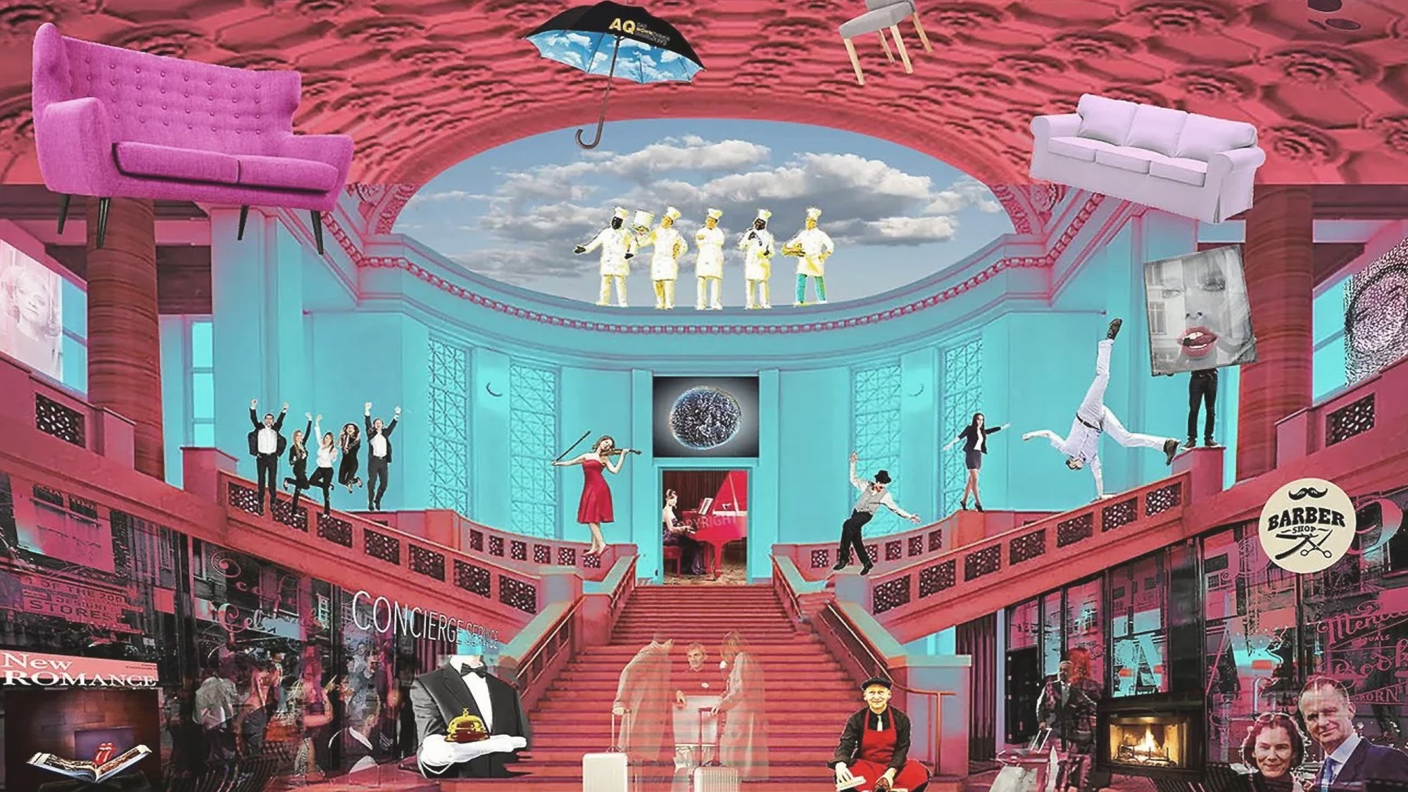 Kunstwerk von HA Schult im Andreasquartier The Wellem Hotel