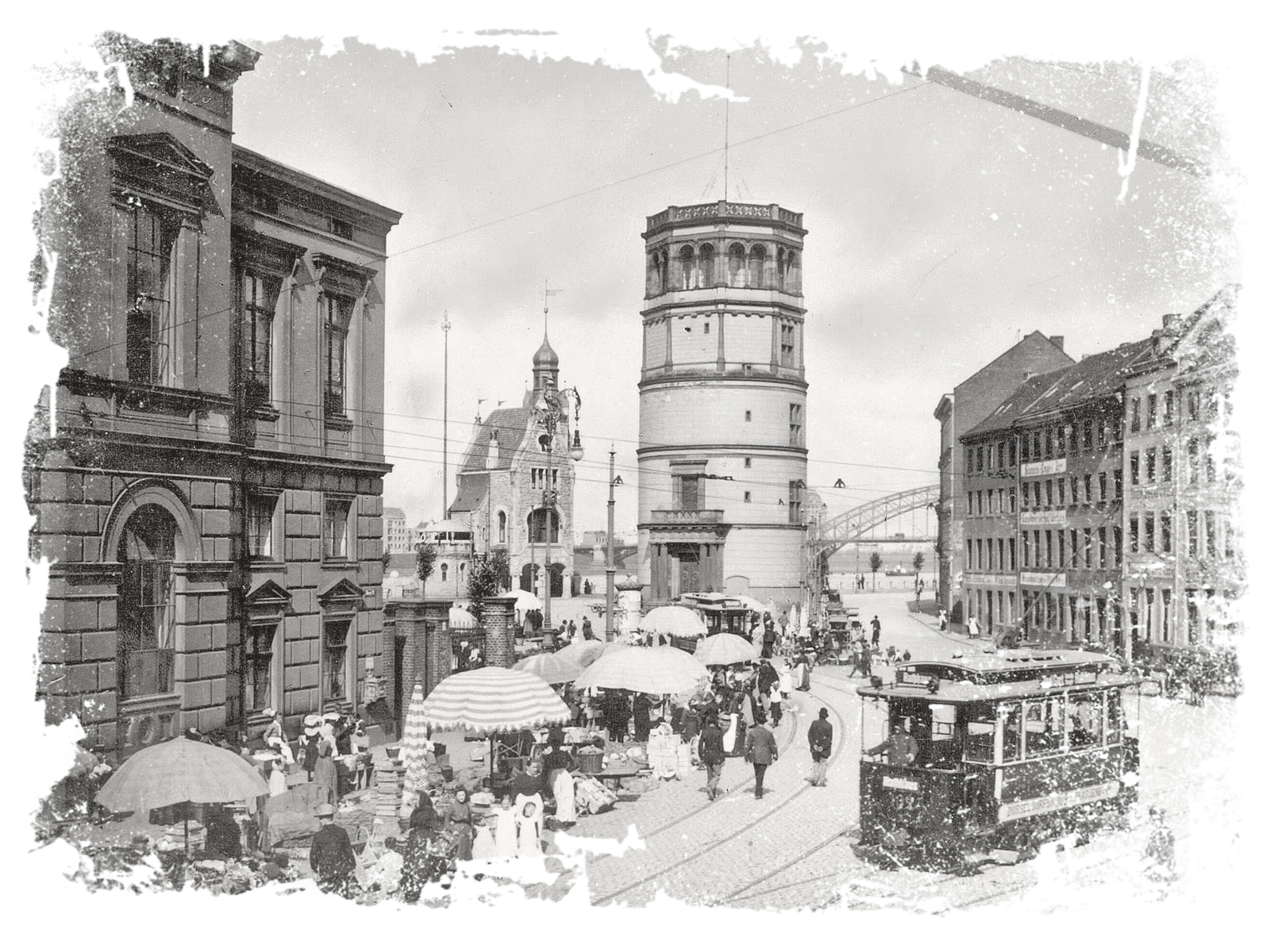 Burgplatz historisches Bild aus Düsseldorf