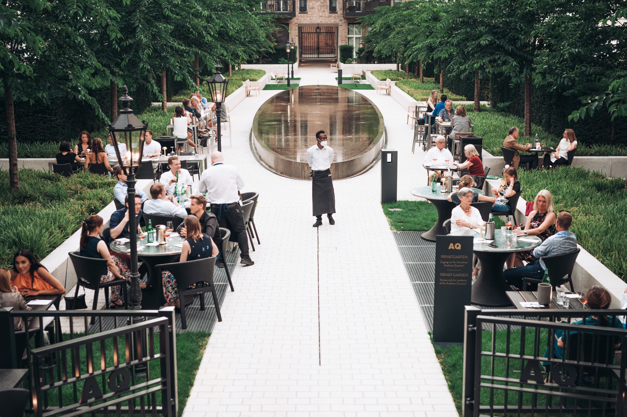 Event im Andreas Garten im Andreas Quartier in Düsseldorf