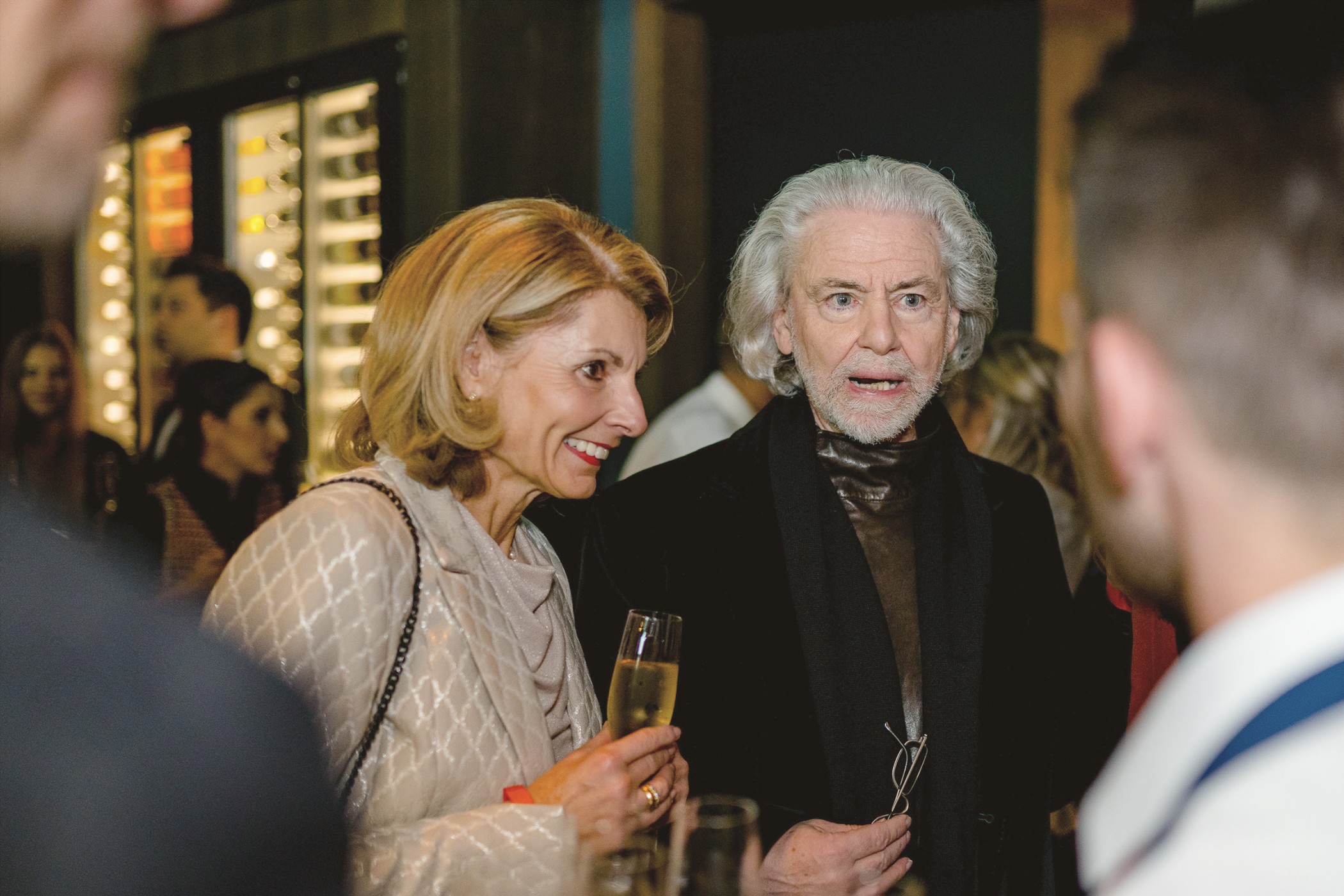 Prominente Gäste auf einem Event im Andreas Quartier