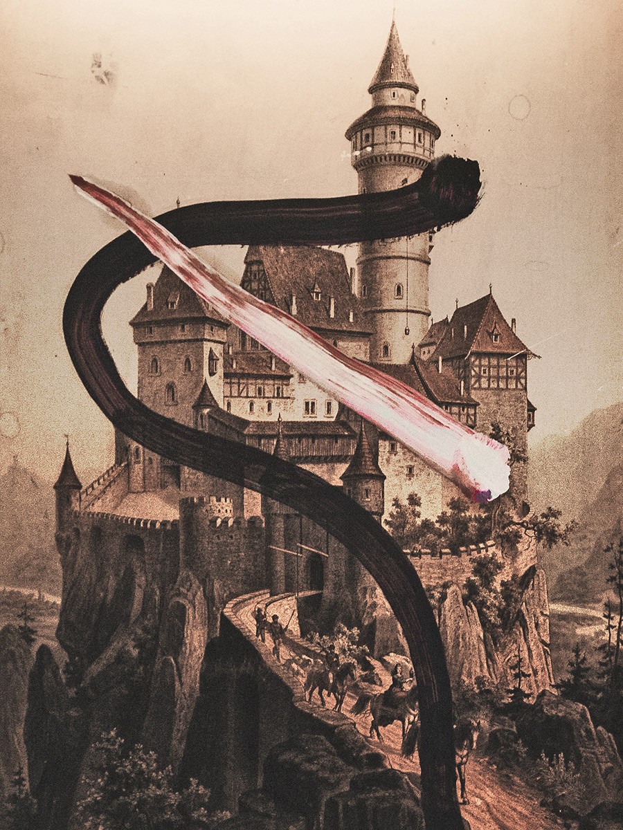 Julian Schnabel Kunstwerk im Andreas Quartier in Düsseldorf