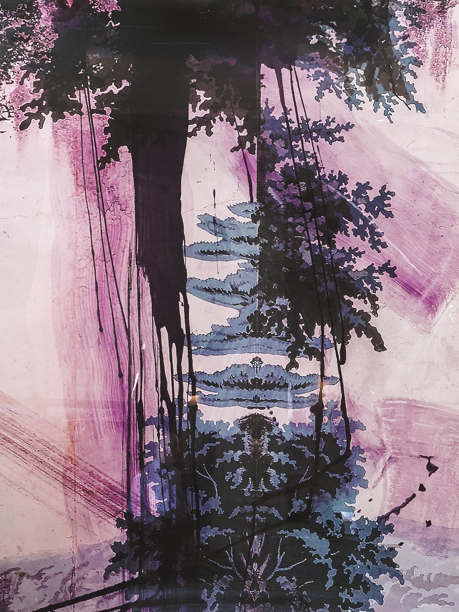 Julian Schnabel Kunstwerk im Andreas Quartier in Düsseldorf