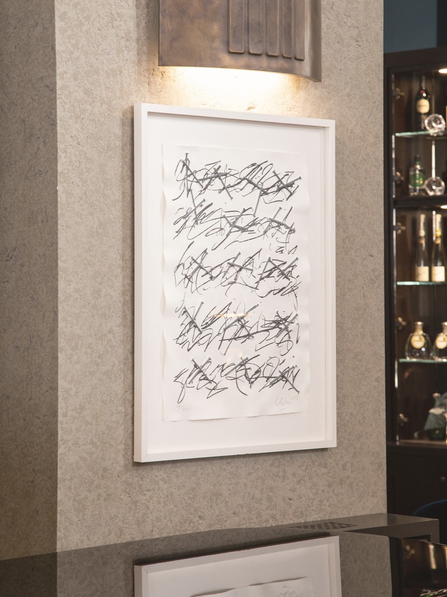 Günther Uecker Kunstwerk im Andreas Quartier in Düsseldorf