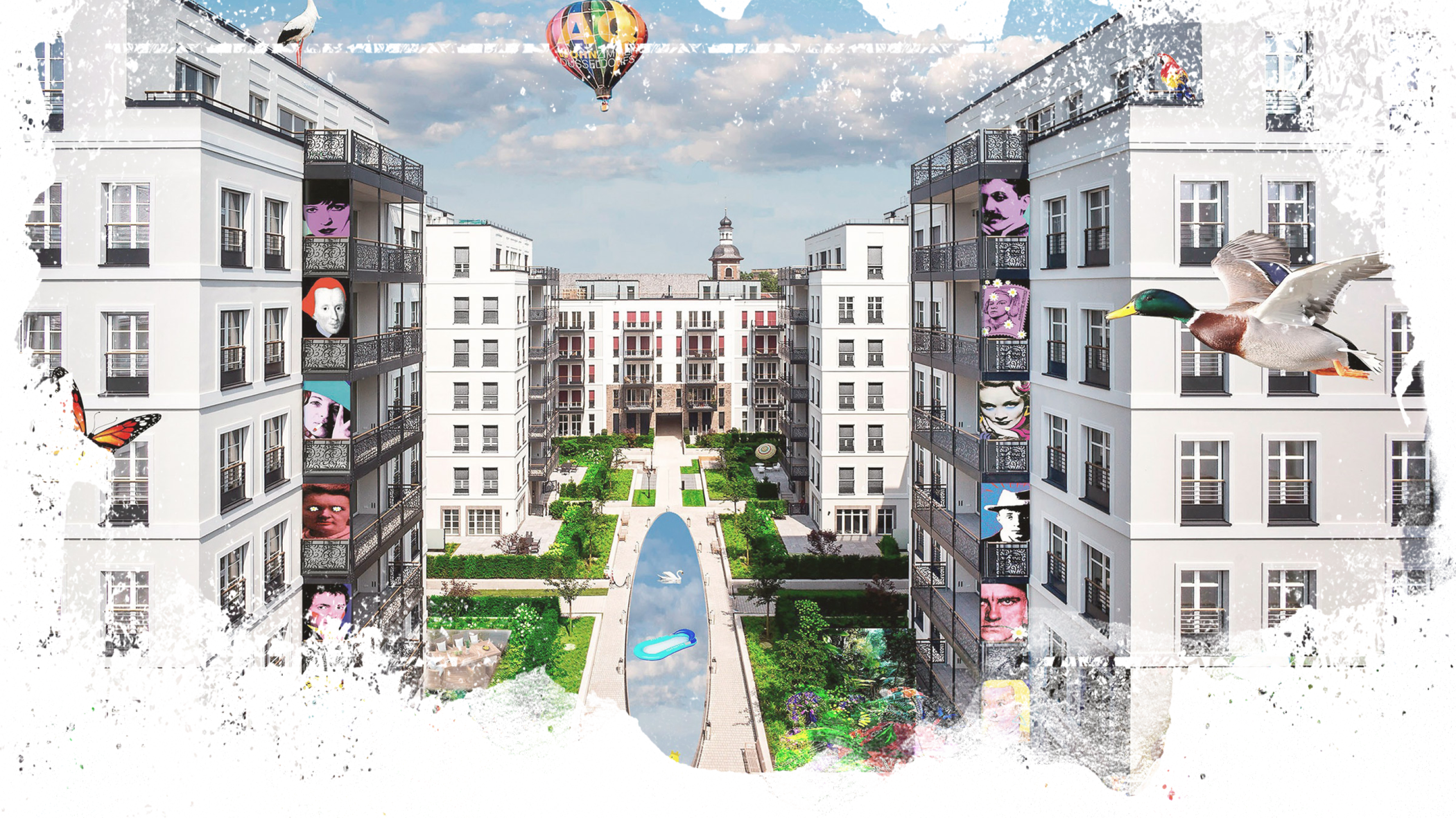 HA Schult Kunstwerk one day im Andreas Quartier in Düsseldorf