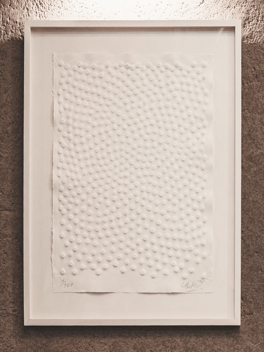 Günther Uecker Kunstwerk im Andreas Quartier in Düsseldorf