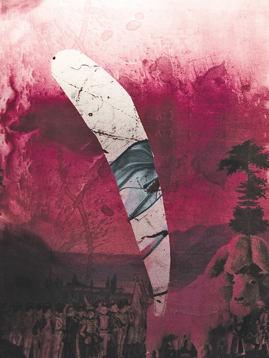 Julian Schnabel Kunstwerk im Andreas Quartier in Düsseldorf