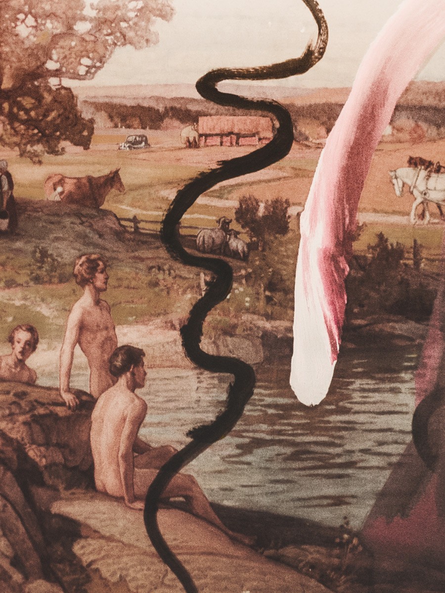 Kunstwerk in Düsseldorf in einem Museum in der Nähe des Andreas Quartiers