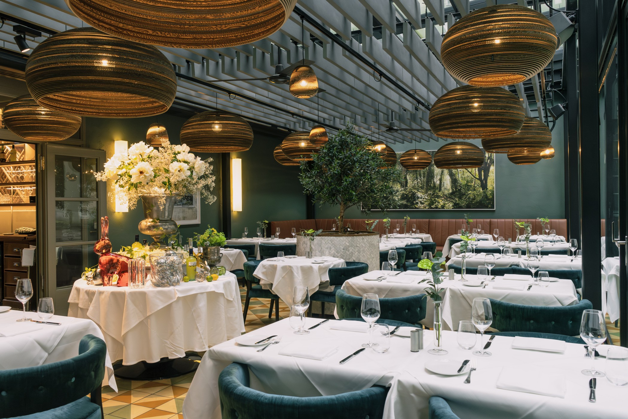 Wintergarten im Restaurant Pitti im Andreas Quartier in Düsseldorf