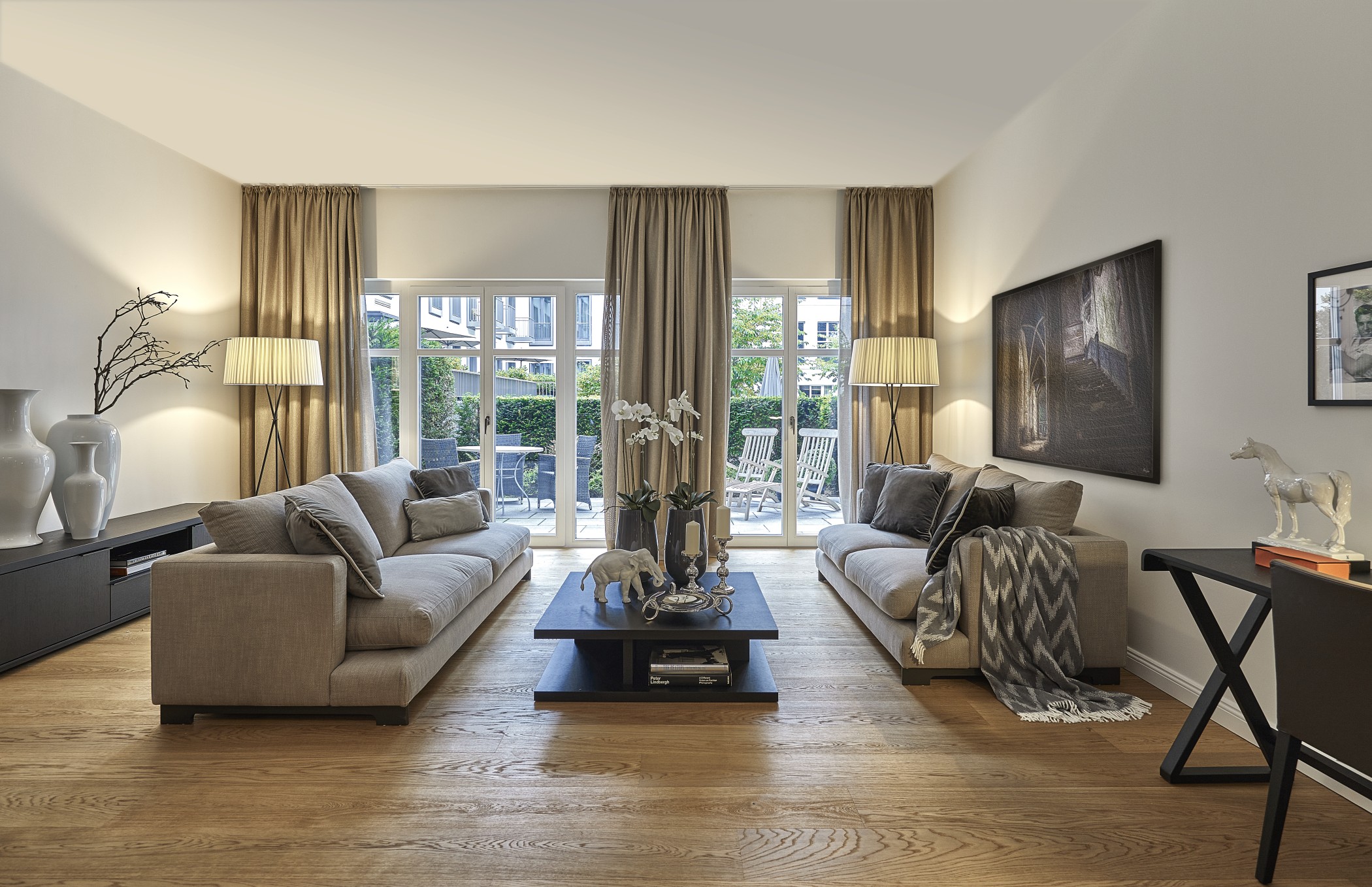 Wohnbereich in einer Andreas Quartier Residence in Düsseldorf