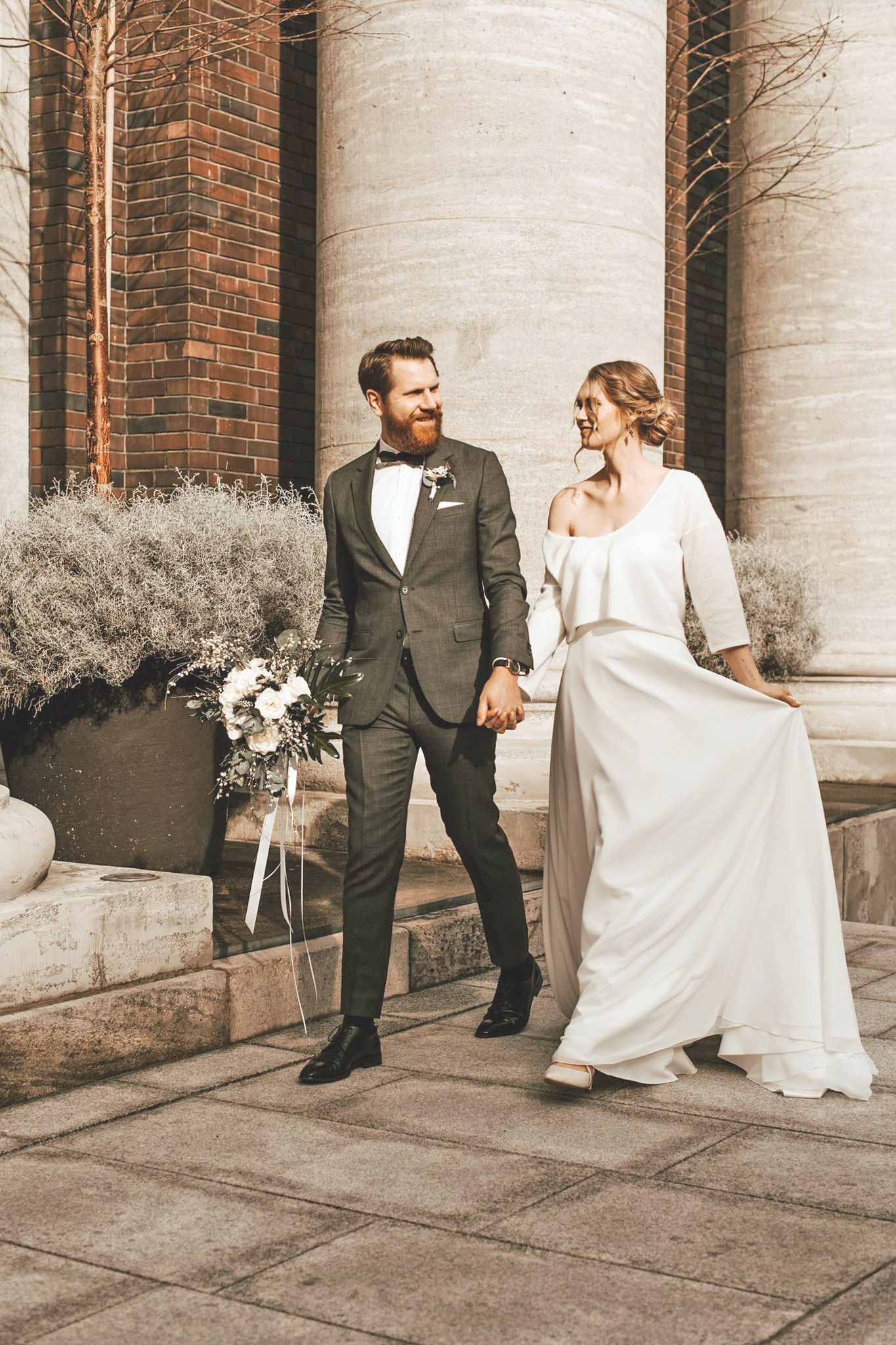 Brautpaar vor dem Andreas Quartier