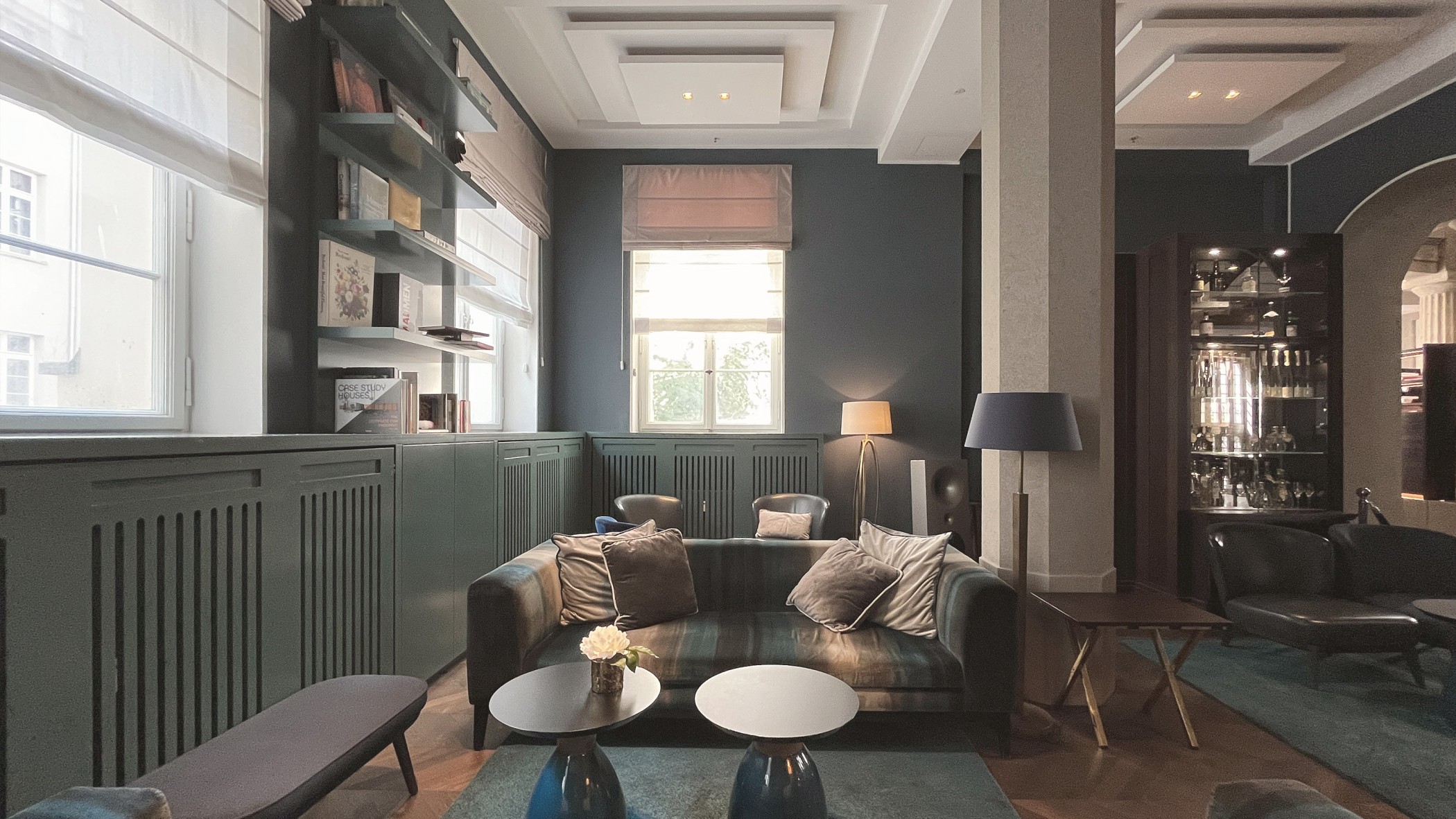 Lounge Bereich im The Wellem Hotel im Andreas Quartier in Düsseldorf