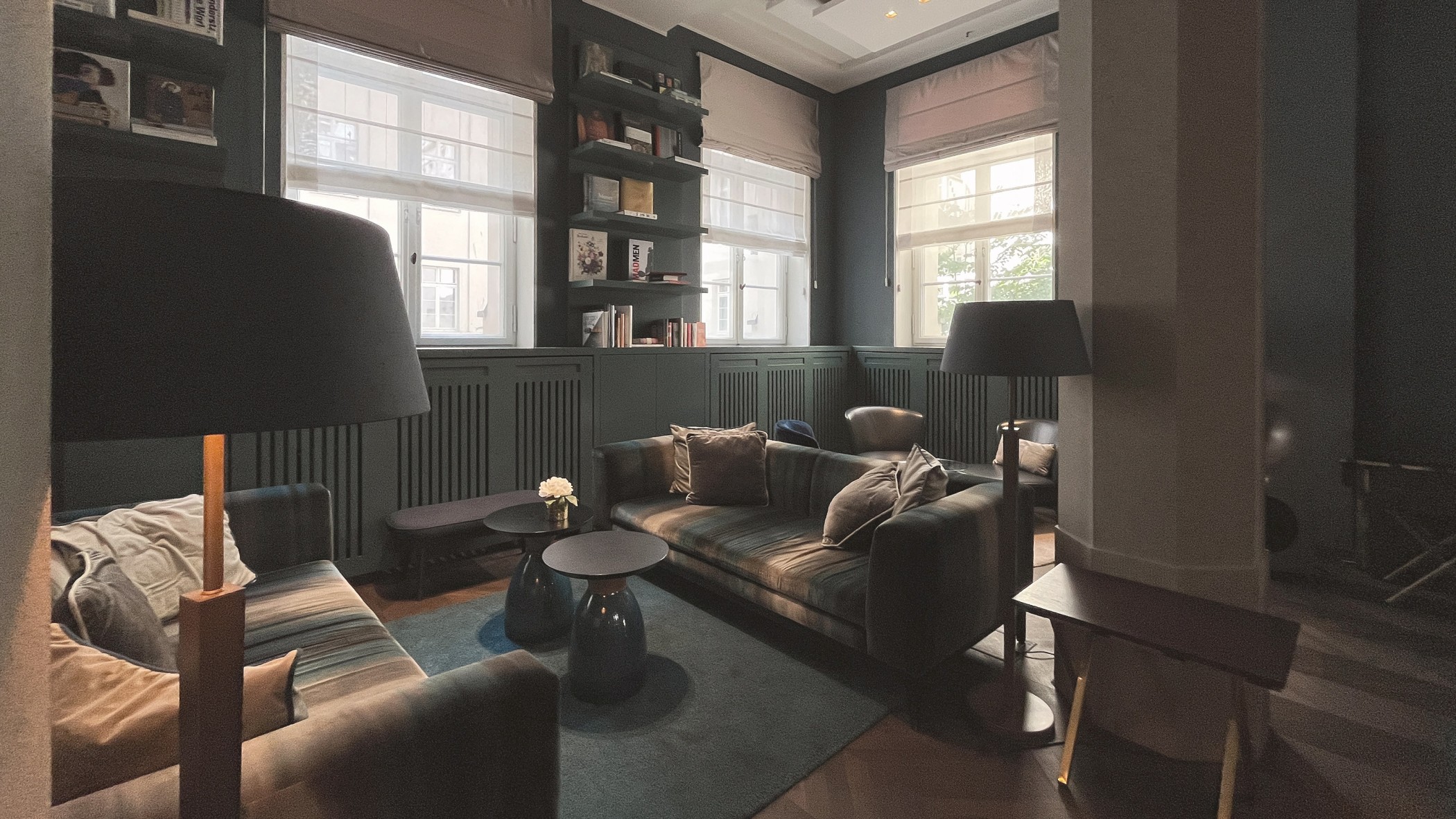 Lounge Bereich im The Wellem Hotel im Andreas Quartier in Düsseldorf