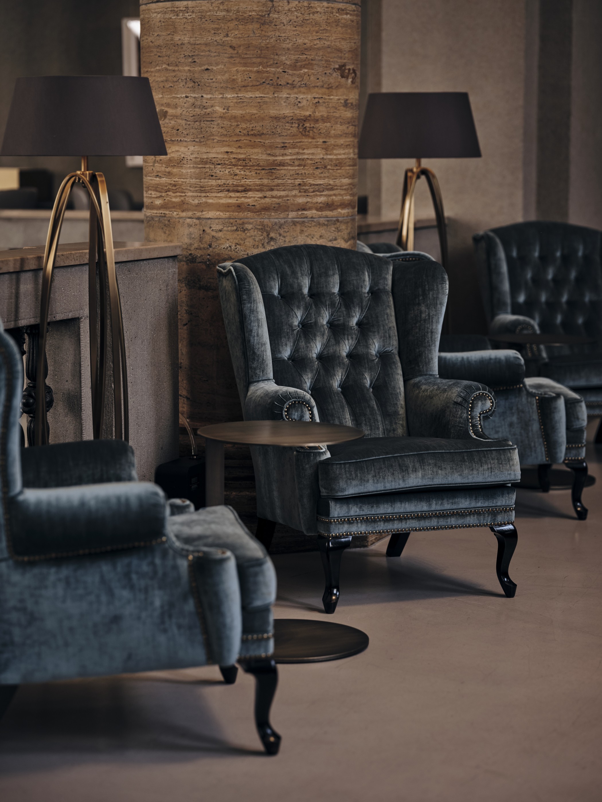 Loge im Wohnzimmer Düsseldorfs im The Wellem Hotel in Düsseldorf