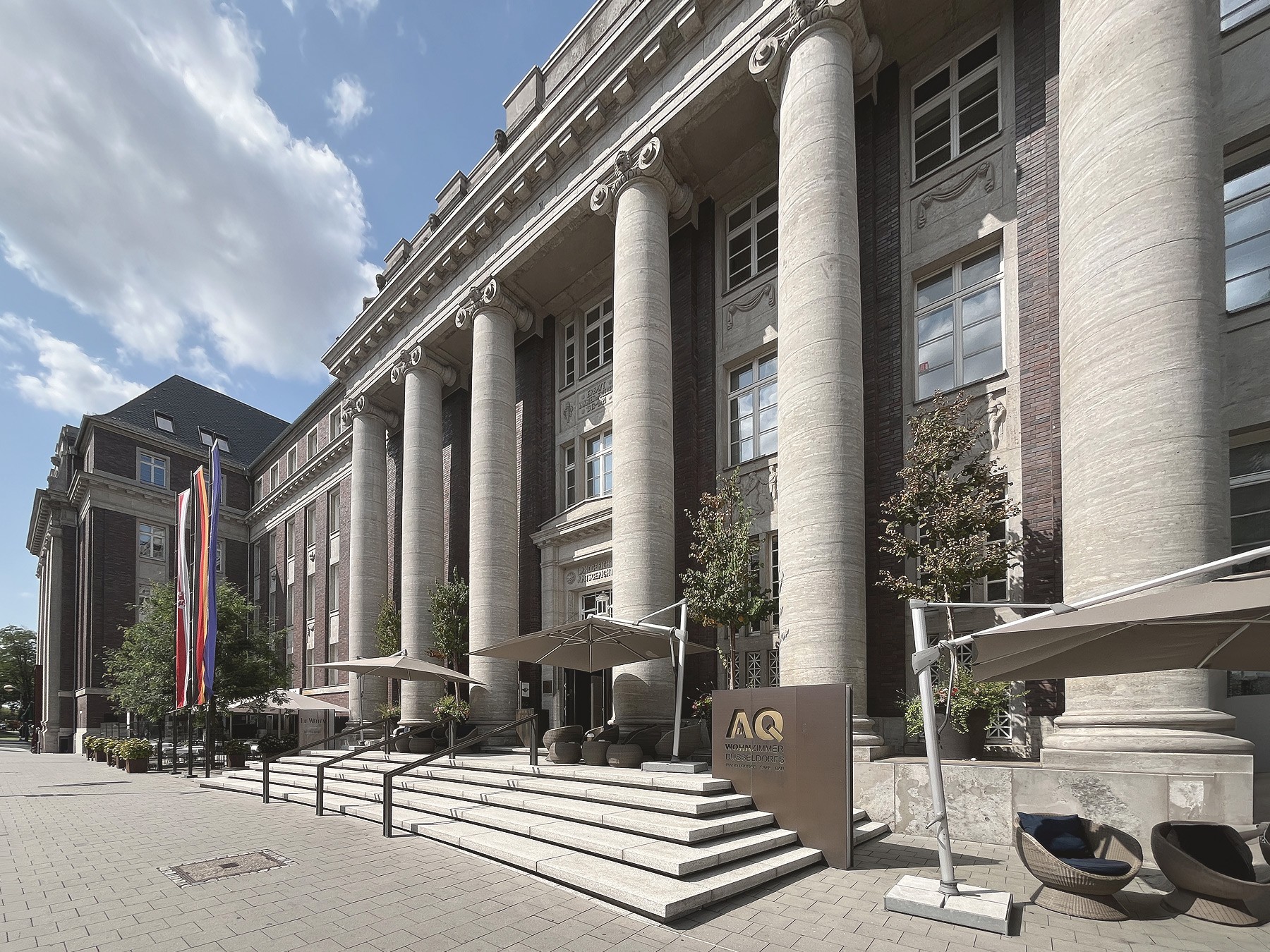 Aussenbereich im The Wellem Hotel im Wohnzimmer Düsseldorfs